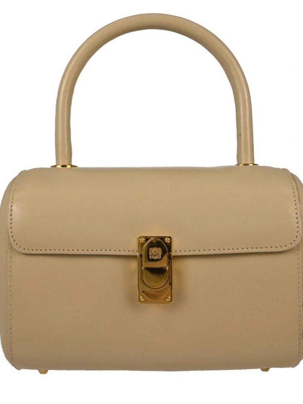 Loewe Ivory Leather Repeat Anagram Handbag